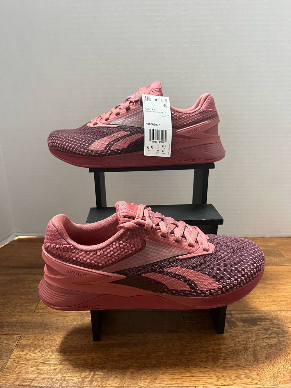New Reebok NANO X3 Women’s Training Shoes - Size 6.5 - Sedona Rose/Maroon w/Box